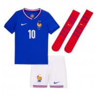 Maglia Calcio Francia Kylian Mbappe #10 Prima Divisa Bambino Europei 2024 Manica Corta (+ pantaloncini)